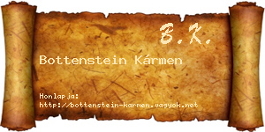 Bottenstein Kármen névjegykártya